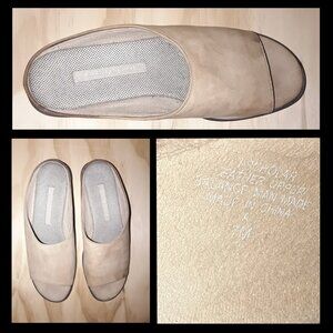 Easy Spirit open toe mules | suede leather upper | womens | Size 7 M